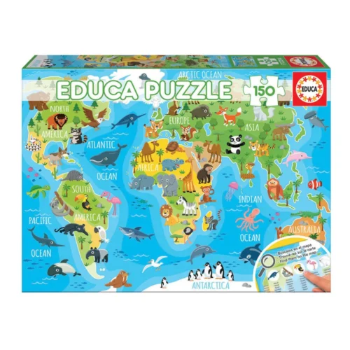 Educa 150 Mapa Mundo Animais