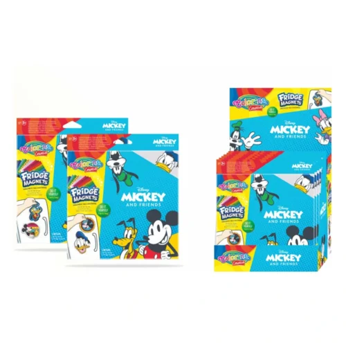 Conj. 4 Magnéticos 2 Sort. Colorino Mickey DIS 12 pcs