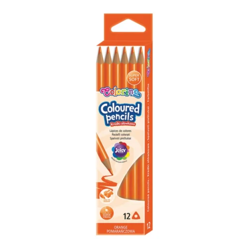 Pack 12 Lápis Cor Colorino Laranja