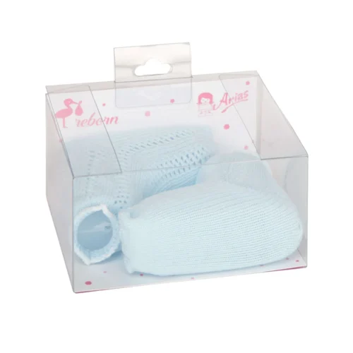 Conjunto de meias azuis para bonecos 40-45 cm