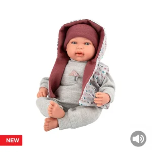 Elegance 45 cm Mies grená com mecanismo de choro Experimente