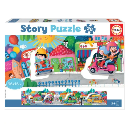 Story Puzzles 26 Peças Veículos na Cidade