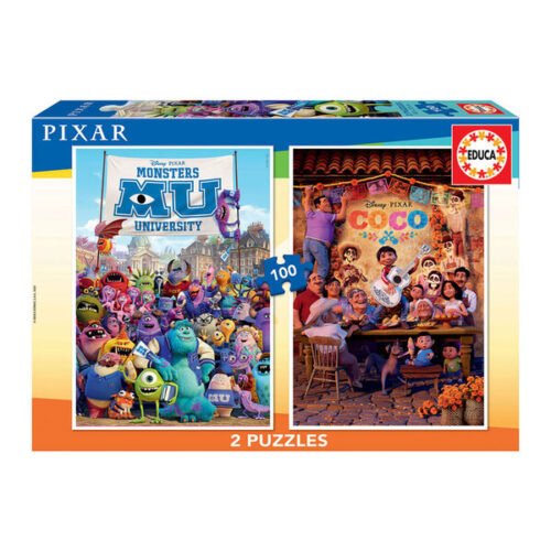 ED18635 2x Puzzle 100 Pixar