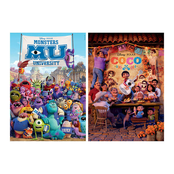 2x Puzzle 100 Pixar
