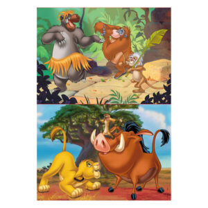 2x Puzzle 20 Disney Animais