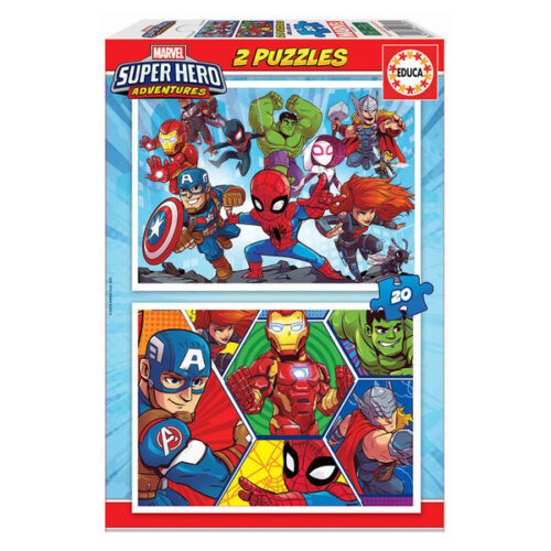 ED18648 2x Puzzle 20 Marvel
