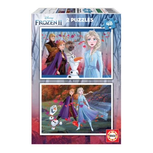 2x Puzzle 48 Frozen 2