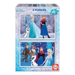 2x Puzzle 48 Frozen