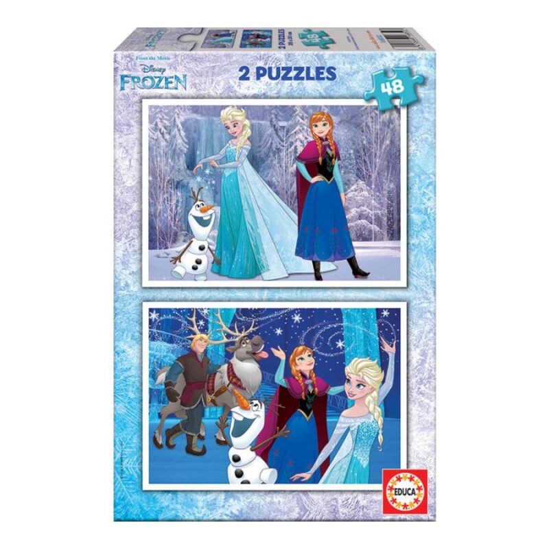2x Puzzle 48 Frozen