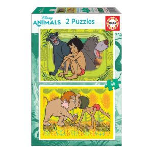 2x Puzzle 48 O Livro da Selva