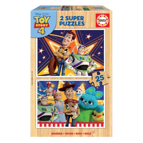 2x Super Puzzle 25 Madeira Toy Story 4