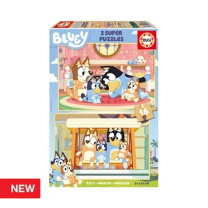 2x Super Puzzles 16 peças Bluey