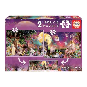 400c82fa6fc4fa6346574440b40d5b26.large Puzzle Junior 2x100 Tríptico de Fadas