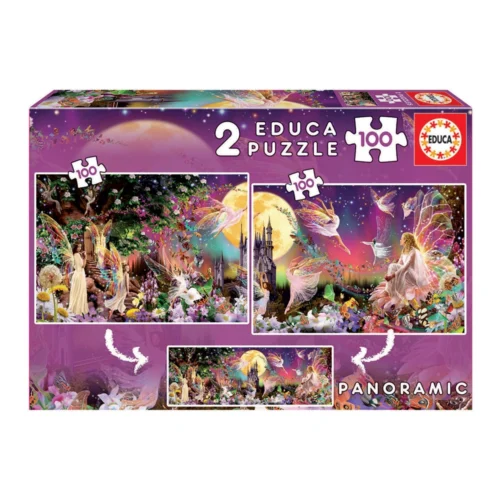 400c82fa6fc4fa6346574440b40d5b26.large Puzzle Junior 2x100 Tríptico de Fadas