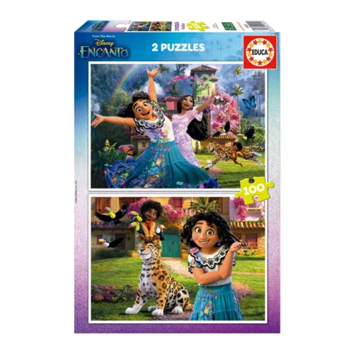 2x Puzzle 100 peças Encanto Disney