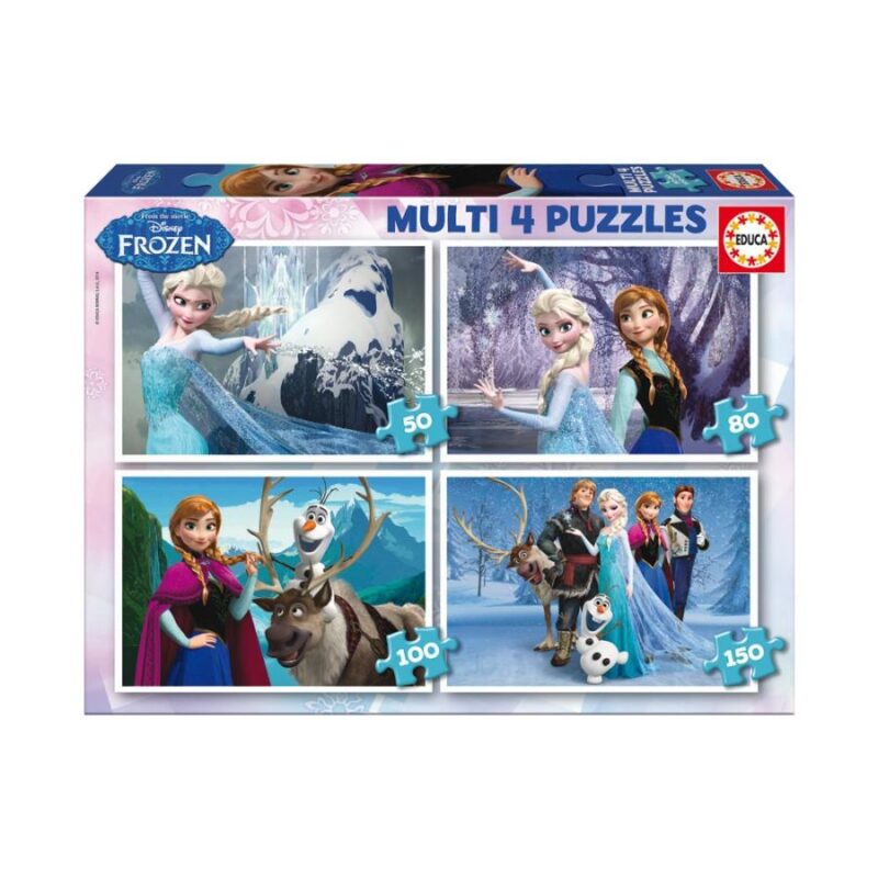 4x Puzzles Progressivos Frozen