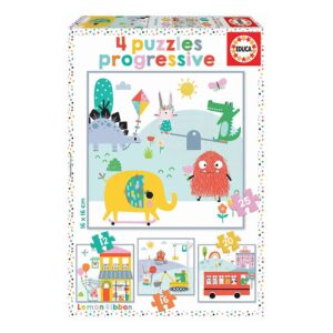 4x Puzzles Progressivos Lemon Ribbon