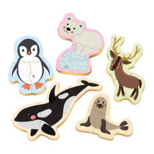 5 Baby Puzzles Animais Polares