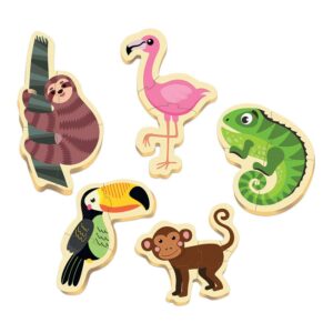 5 Baby Puzzles Animais Tripicais