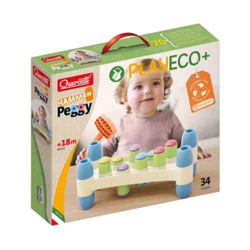 PLAYECO Jogo Martelo Peggy 34 pcs