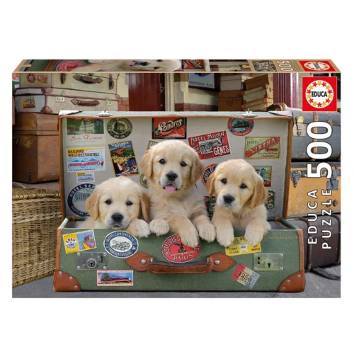 Puzzle 500 Cachorros na Mala