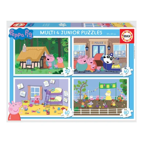 4x Puzzle Progressivo Peppa Pig 20-80