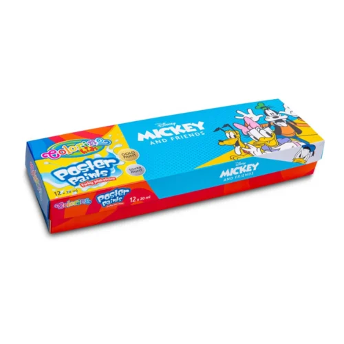 Caixa 12 Cores Pintura Colorino Disney Mickey