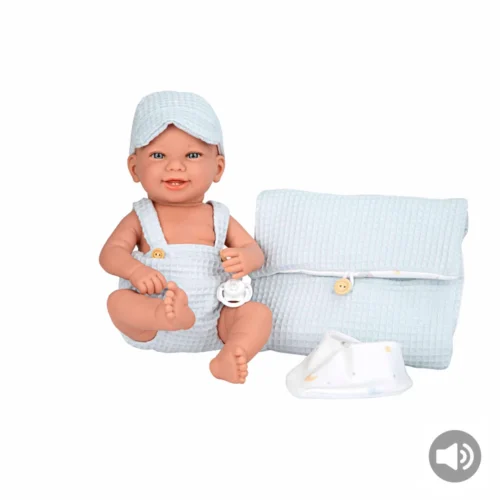 Elegance 42 cm Zoe Azul com Trocador e Babador