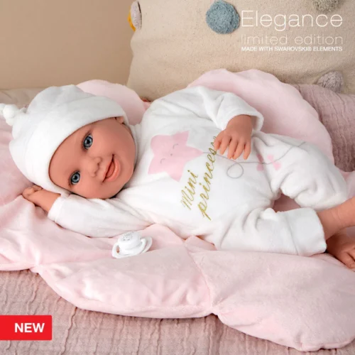 Elegance 40 cm Colin rosa c/ almofada boneco peso