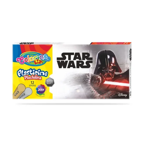 Caixa 12 Cores Plasticina Colorino Disney Star Wars