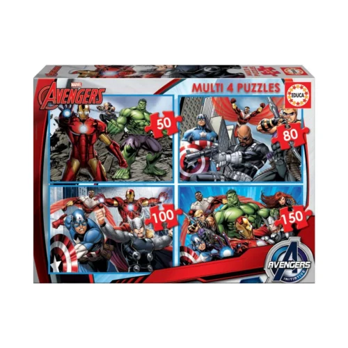 4x Puzzle Progressivos Avengers