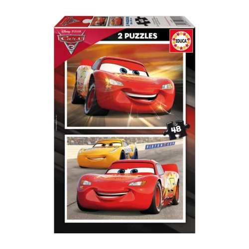 2x Puzzles 48 Cars 3