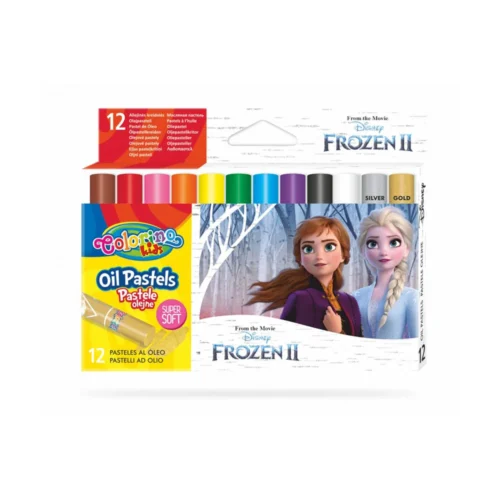 Caixa 12 Cores Óleo Pastel Colorino Disney Frozen II