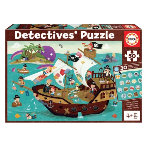 Detetive Puzzles 50 Peças Barco