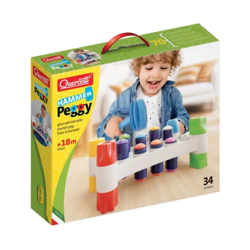 Jogo Peggy Martelo Divertido 34 pcs