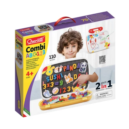 Malinha Quadro Letras + Números Magnéticos 110 pcs