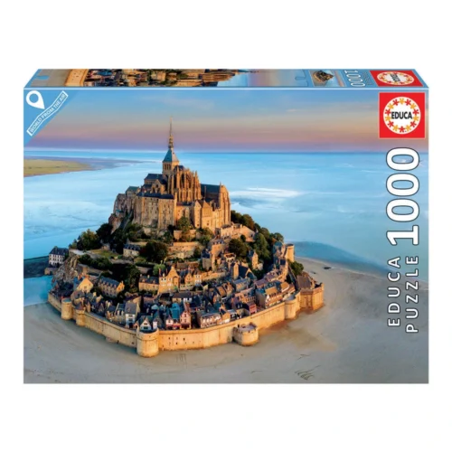 Educa 1000 peças Puzzle Drone Mont-Saint-Michel