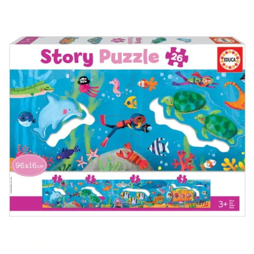 Story Puzzles 26 Peças Mundo Submarino