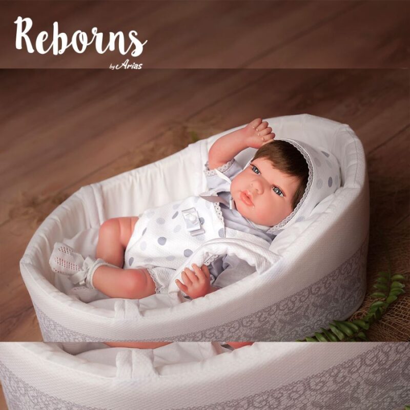 Arias Reborns 40 cm Sofia com Alcofa