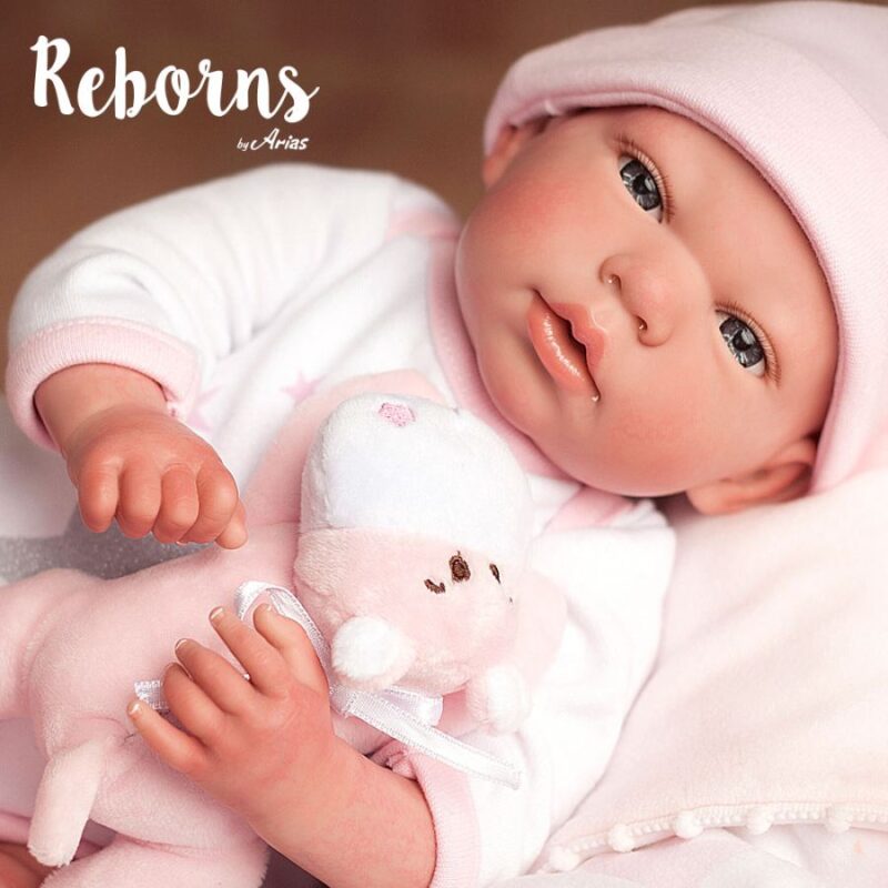 AR98035_1 Arias Reborns 40 cm Gala com Manta e Peluche