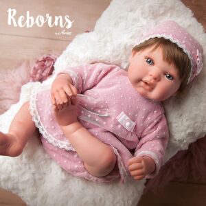 AR98038 Arias Reborns 45 cm Carolina com Almofada de Pêlo