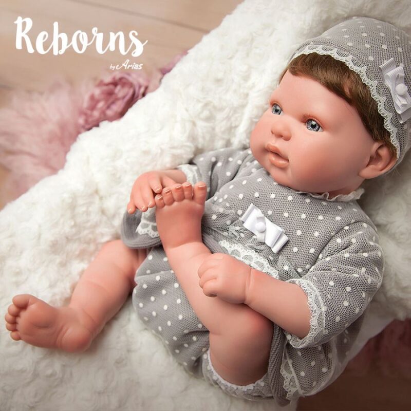 Arias Reborns 45 cm Lucia com Almofada de Pêlo