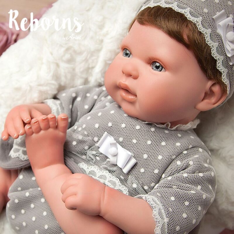 Arias Reborns 45 cm Lucia com Almofada de Pêlo