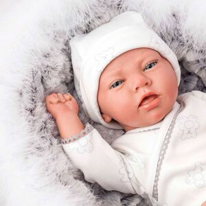 AR98048_4 Arias Reborns 40 cm Noel com Alcofa e Peluche