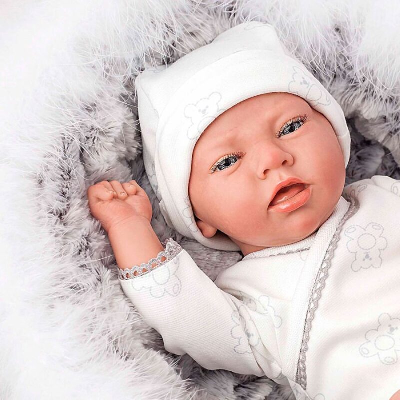 AR98048_4 Arias Reborns 40 cm Noel com Alcofa e Peluche