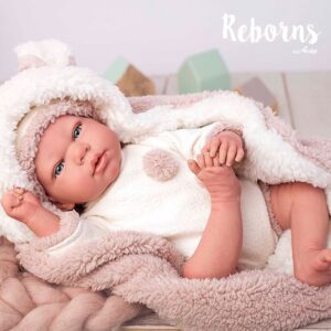 AR98053 Arias Reborns 40 cm Anna com Manta e Peluche