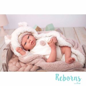 AR98053_1 Arias Reborns 40 cm Anna com Manta e Peluche