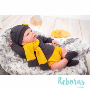 AR98054_1 Arias Reborns 40 cm Hugo com Manta e Peluche