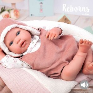 Arias Reborns 45 cm Gael com Manta e Peluche Sons