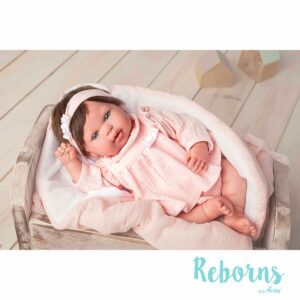 AR98067_1 Arias Reborns 45 cm Valentina com Manta e Peluche